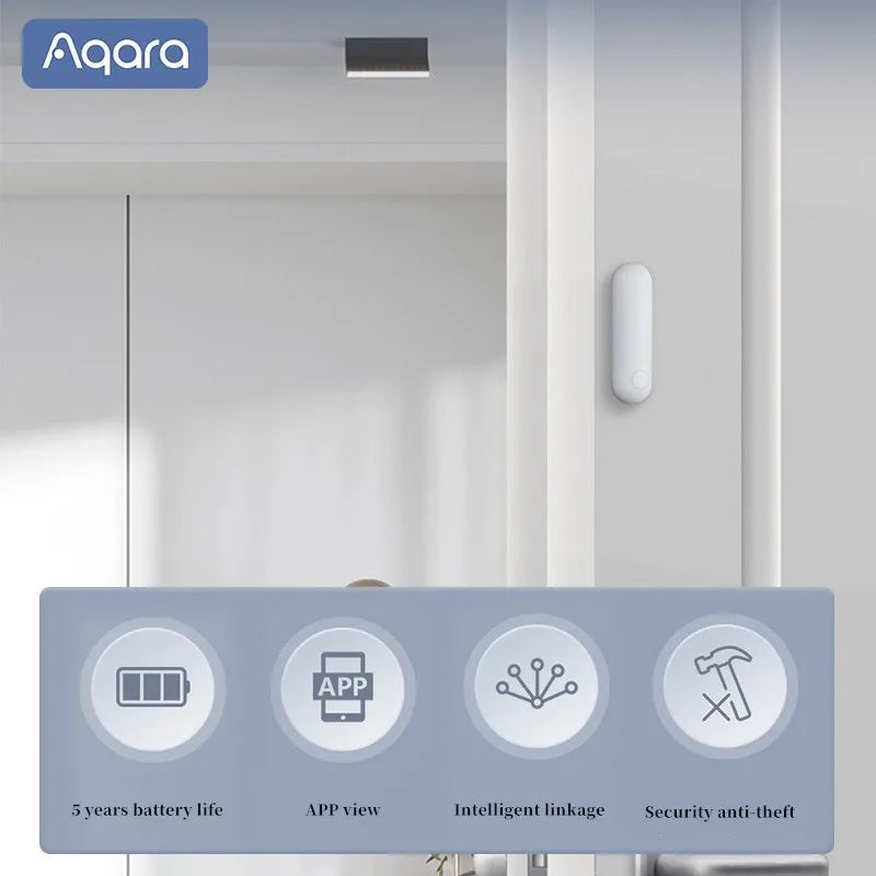 Aqara P1 Door Window Sensor Zigbee 3.0 Smart Home Wireless Anti-theft Homekit Induction Door Magnetic Alarm For HomeKit APP Peaceful Pleasures Health and Wellness