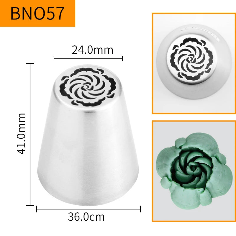 Russian Piping Nozzle Tips – Cake & Cupcake Decorating Set Cake Decorating Tips Peaceful Pleasures Health and Wellness style 5