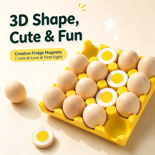 Funny Egg Tray Refrigerator Magnets Cute Mini Fridge Magnet Photo Peaceful Pleasures Health and Wellness