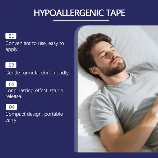 30Pcs Anti Snoring Mouth Tape Better Sleeping Mouth Breath Strips Grade Nose Breathing Stickers for Home Travel Peaceful Pleasures Health and Wellness Default Title