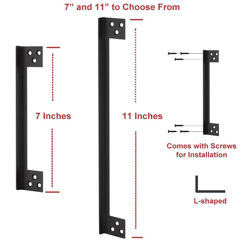 Door Latch Guard Home Security Lock Plate L-shaped Outswing Protector
