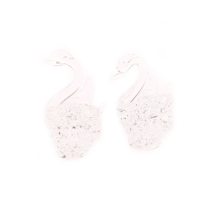 Crystal Swan Figurine Glass Ornament | Home Decor & Gift