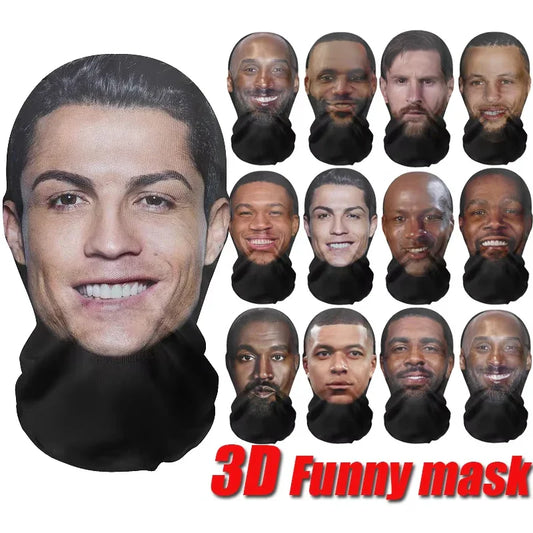 3D Printed Full Face Mesh Mask | Cosplay, Hip Hop & Party Costume Face Mask Oasis Select