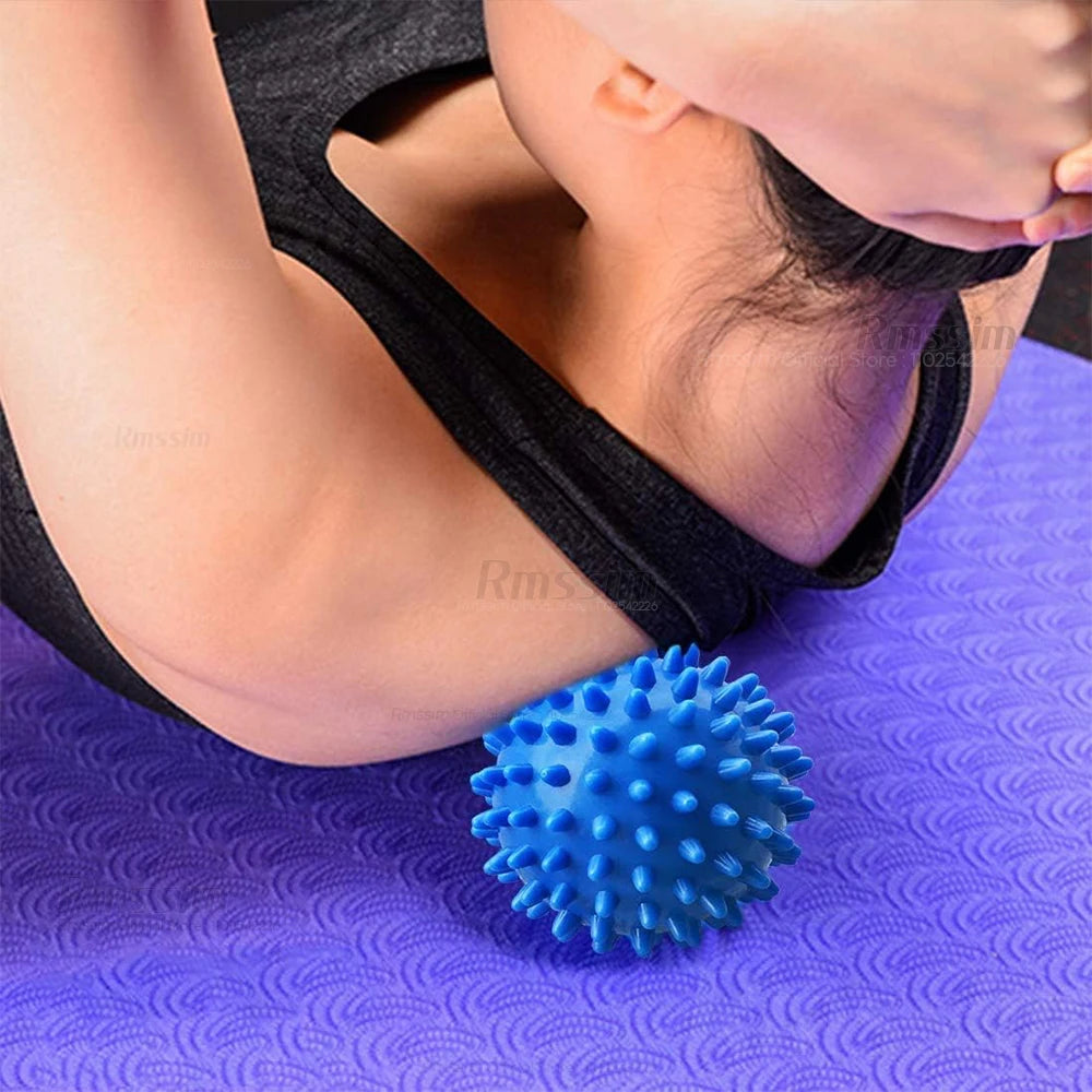 Hedgehog Massage Ball Yoga Fascia Ball Sports Fitness Muscle Relaxation Massage Stick Shoulder Neck Leg Sole Meridian Ball Peaceful Pleasures Health and Wellness