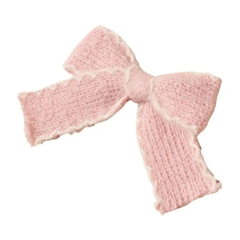 Knitted Bowknot Baby Hair Clip – Cute, Secure & Soft | 0–3 Yrs