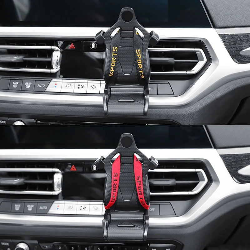 Racing Style Car Phone Holder Mount – Universal Suction Cup