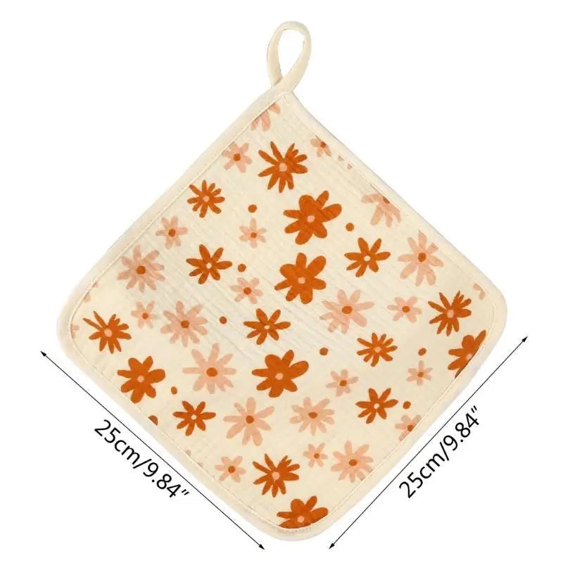 Baby Cotton Muslin Face Towel | Burp Cloth & Drool Bib