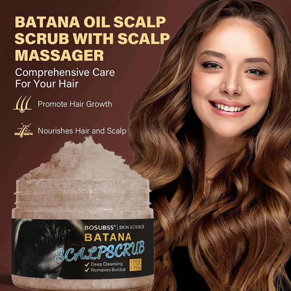 Batan Oil Hair Scrub – Deep Cleansing Scalp Massage Cream