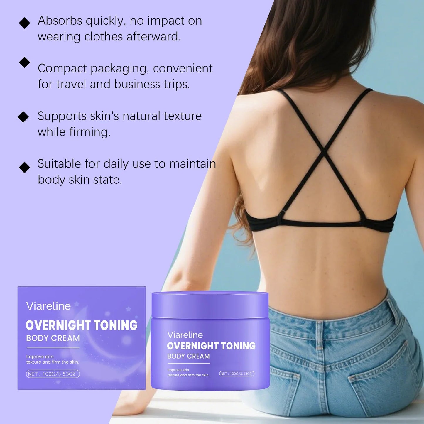 Viareline Body Shaping Cream – Firming & Toning Moisturizer