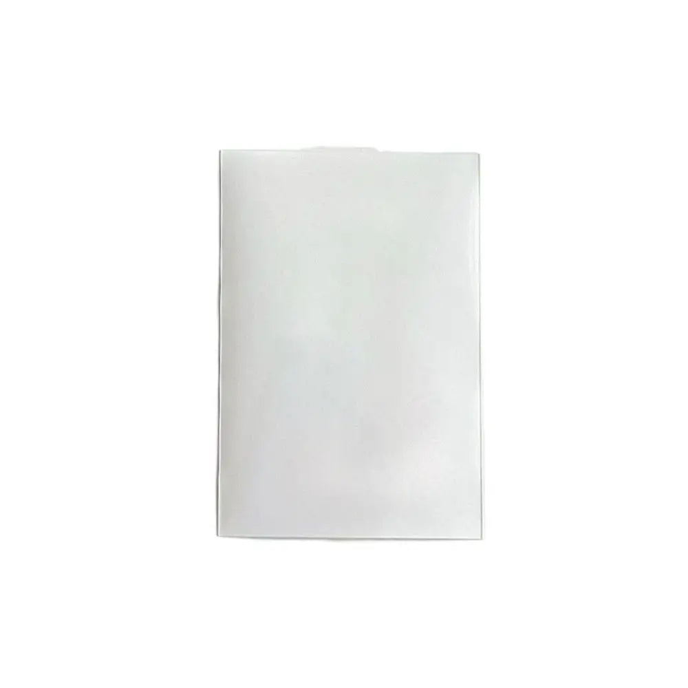 10pcs/set Card Bag Macaron Color Idol Photo Protective Cover DIY Pure Color Photo Cards Bag Two-layer Photo Card Film Idol Photo Peaceful Pleasures Health and Wellness White
