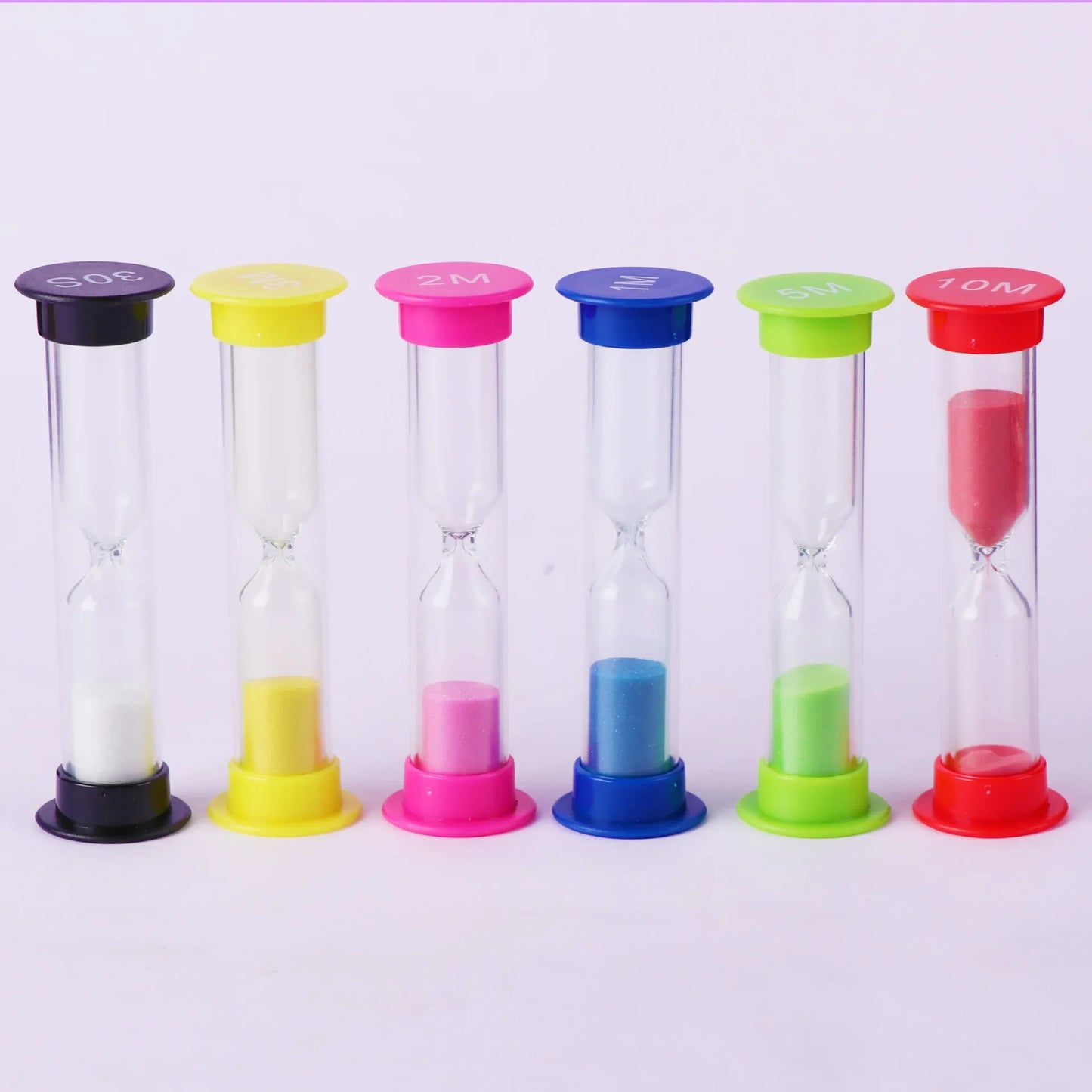 Kids' Sand Timer Hourglass – 2/3 Min Toothbrush & Game Clock Sand Hourglass Timer Peaceful Pleasures Health and Wellness Black .