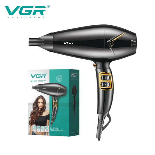 VGR convenient hair dryer high-power hair salon household hair dryer cold hot air negative ion quick drying hair dryer V-423 Peaceful Pleasures Health and Wellness EU