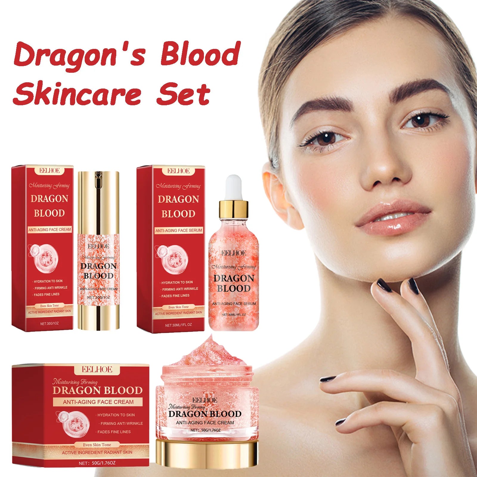 Dragon's Blood Anti-Aging Skincare Set – Serum & Creams Peaceful Pleasures Health and Wellness