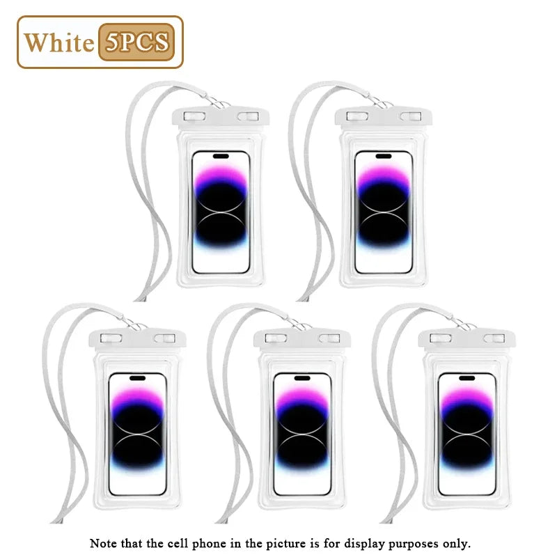 Waterproof Phone Pouch – Air Cushion Float & Touch Screen | 1–20 Pack