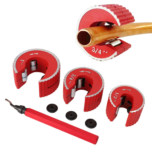 Circular Tubing Cutter Deburring Tool 1 2 3 4 Compact Pipe PVC Copper Peaceful Pleasures Health and Wellness Default Title