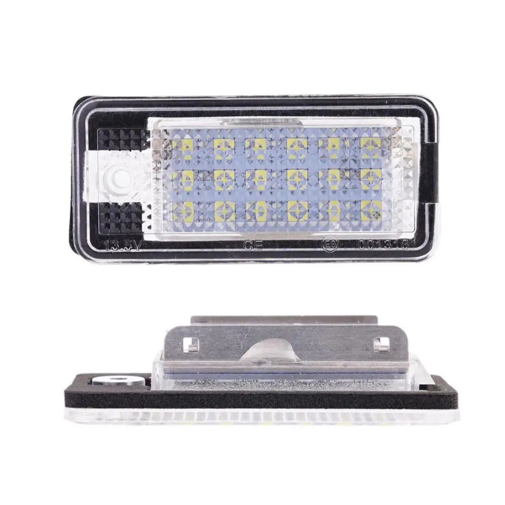 Audi LED License Plate Lights 2pcs Error Free – A3 A4 A6 Q7 S4
