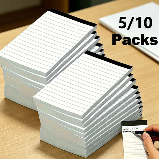 Pocket-sized Lined Notepads Notebooks 5 10-Pack Notebook 30 Sheets Peaceful Pleasures Health and Wellness