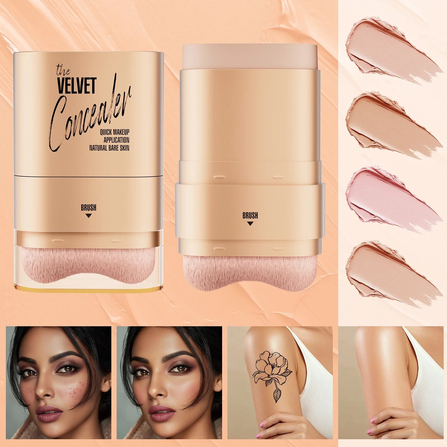 4-Color Concealer Palette – Waterproof Full Coverage Makeup