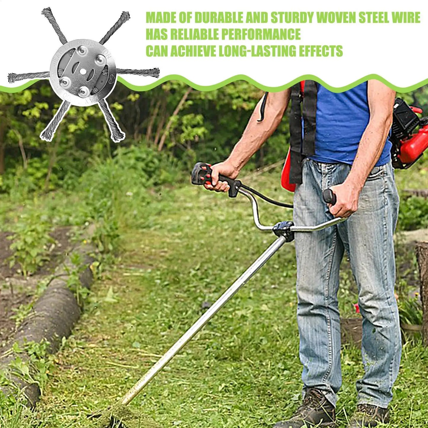 Universal Metal String Trimmer Head – Stainless Steel Replacement