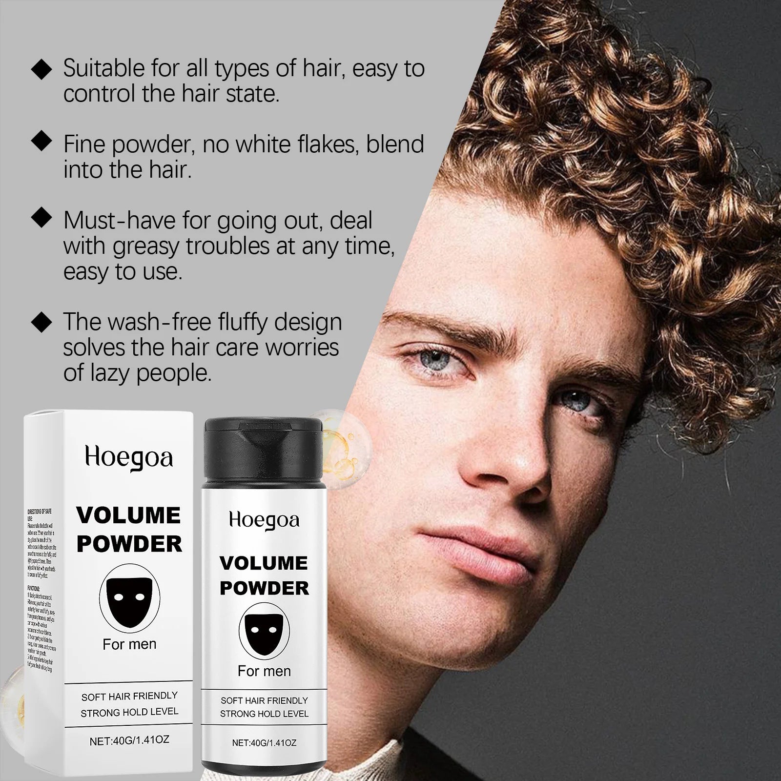 Hair Styling Powder Fluffy Increase Hair Volume Long-Lasting Oil Control Refreshing Thickening Non Sticky Volumizing Hair Powder Peaceful Pleasures Health and Wellness