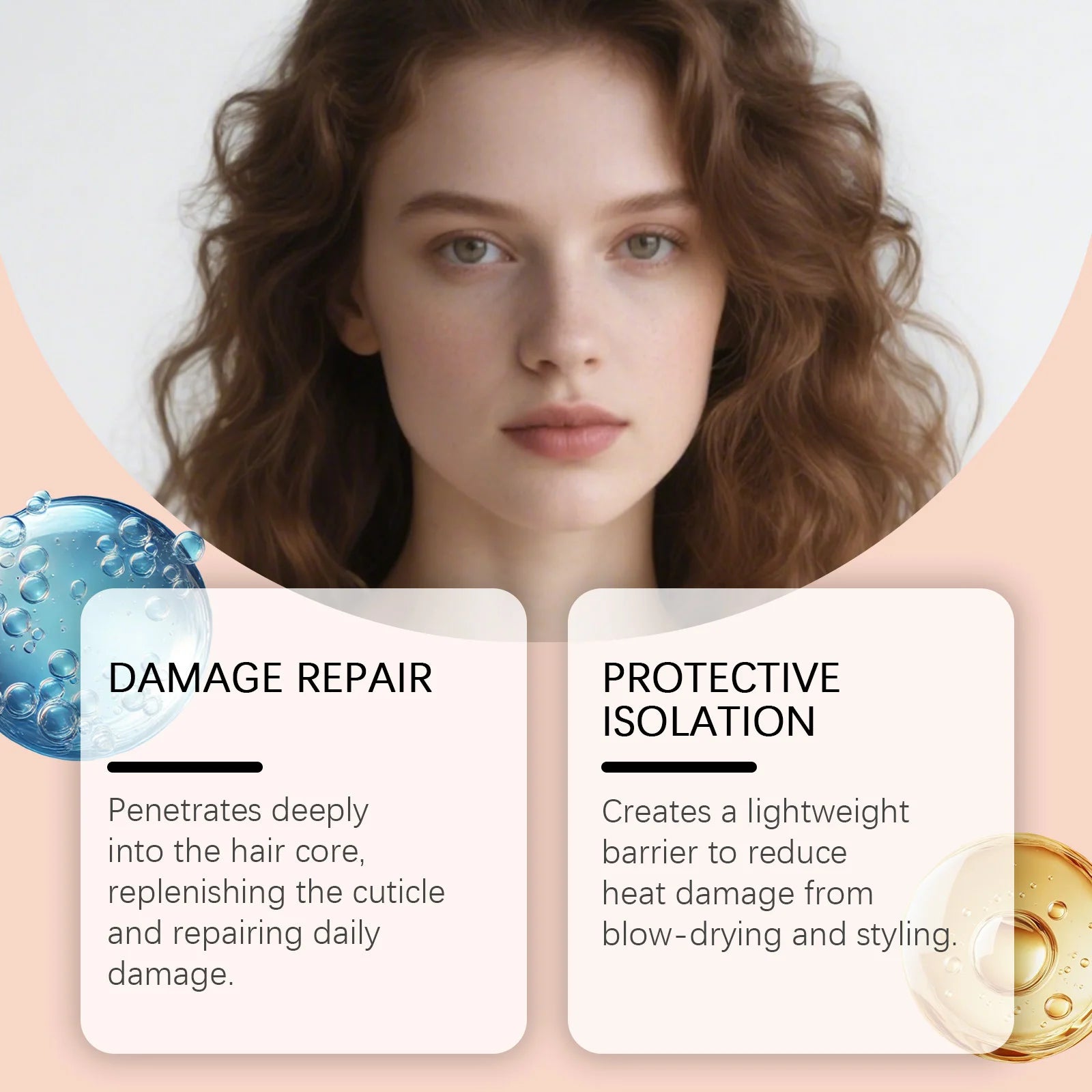 Leave-In Hair Conditioner Nourishing Anti-Frizz Repair Dry Damaged Split Ends Hair Thicker Soft Shiny Smoothing Hair Conditioner Peaceful Pleasures Health and Wellness