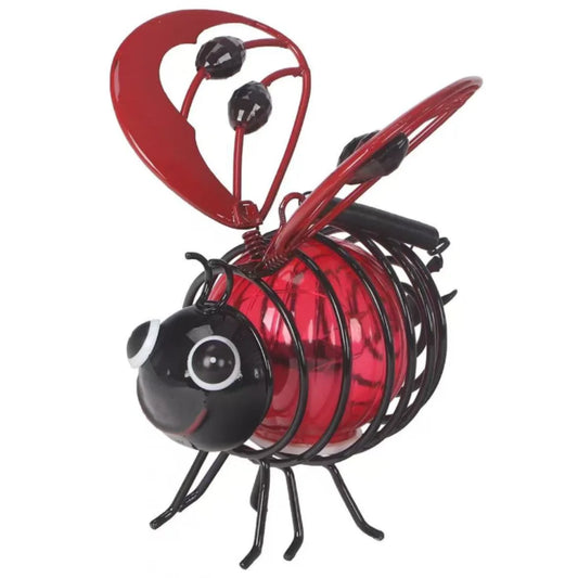 Solar Hanging Bee Light – LED Outdoor Garden Décor, 3 Colors Solar Garden Light Oasis Select Red