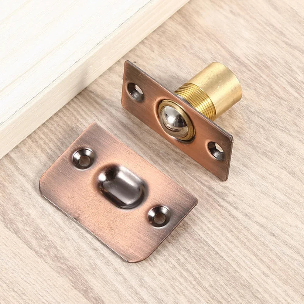 Spring Ball Catch Latch – Copper & Steel Cabinet Door Lock
