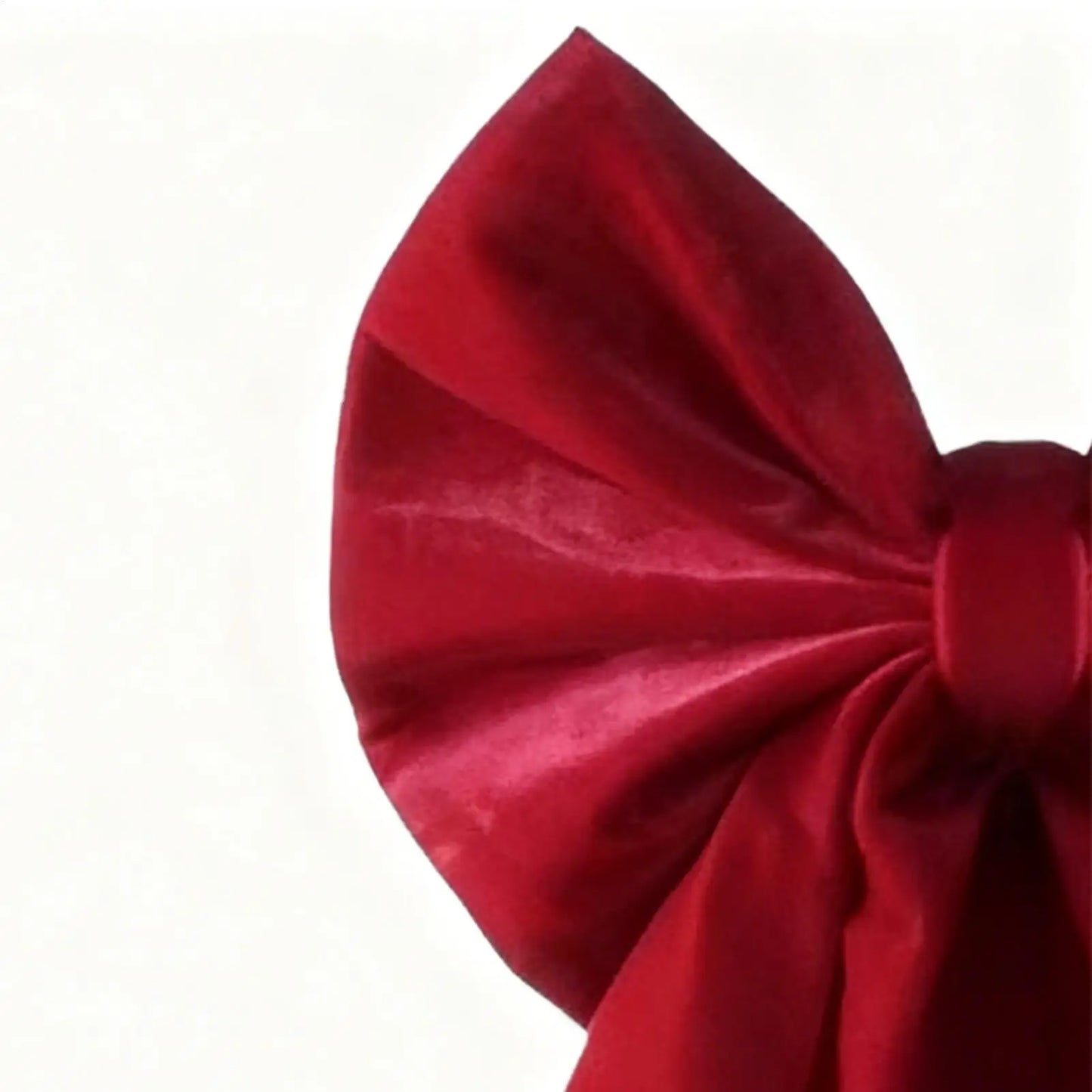 Large Red Velvet Christmas Bow Topper 36x18" | Tree & Mantel Christmas Bow Topper Peaceful Pleasures Health and Wellness