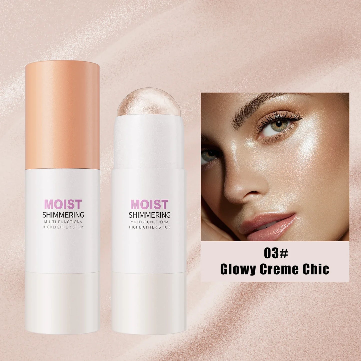Hello Kiss Glowup Highlighter Stick – Buildable Face Contour