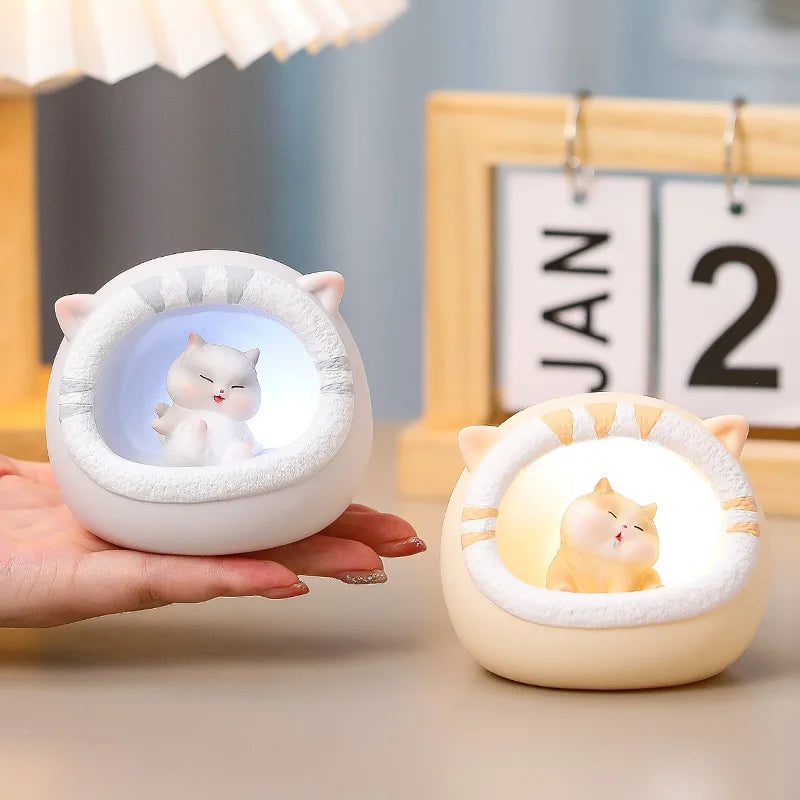 Cute Fat Cat Night Light – Kids Bedroom Atmosphere Lamp