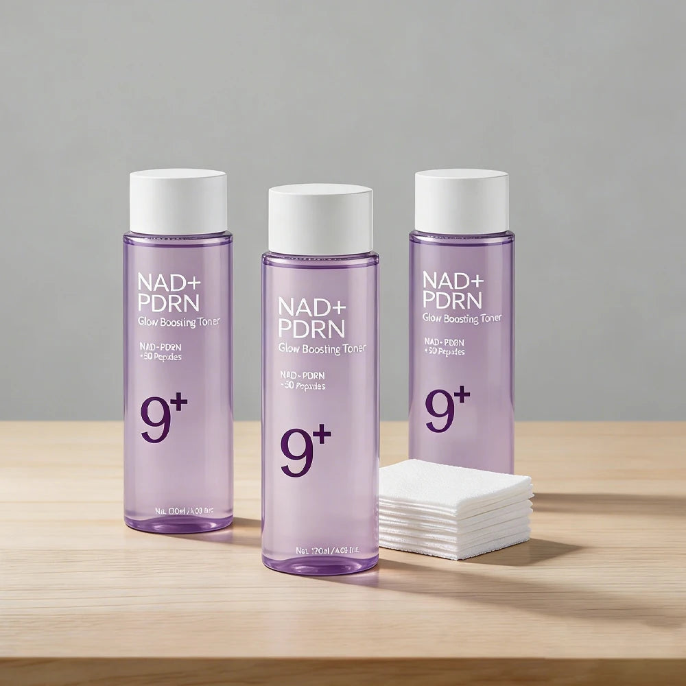 3PCS NAD+PDRN Glow Boosting Toner, Firming, Hydrating, Elasticity, Fade Fine Lines, Skincare Moisturizing Essence for Dry Skin Peaceful Pleasures Health and Wellness