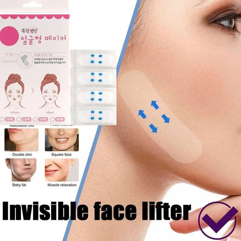 SADOER V-Shape Face Lift Tape – 40 Invisible Firming Patches