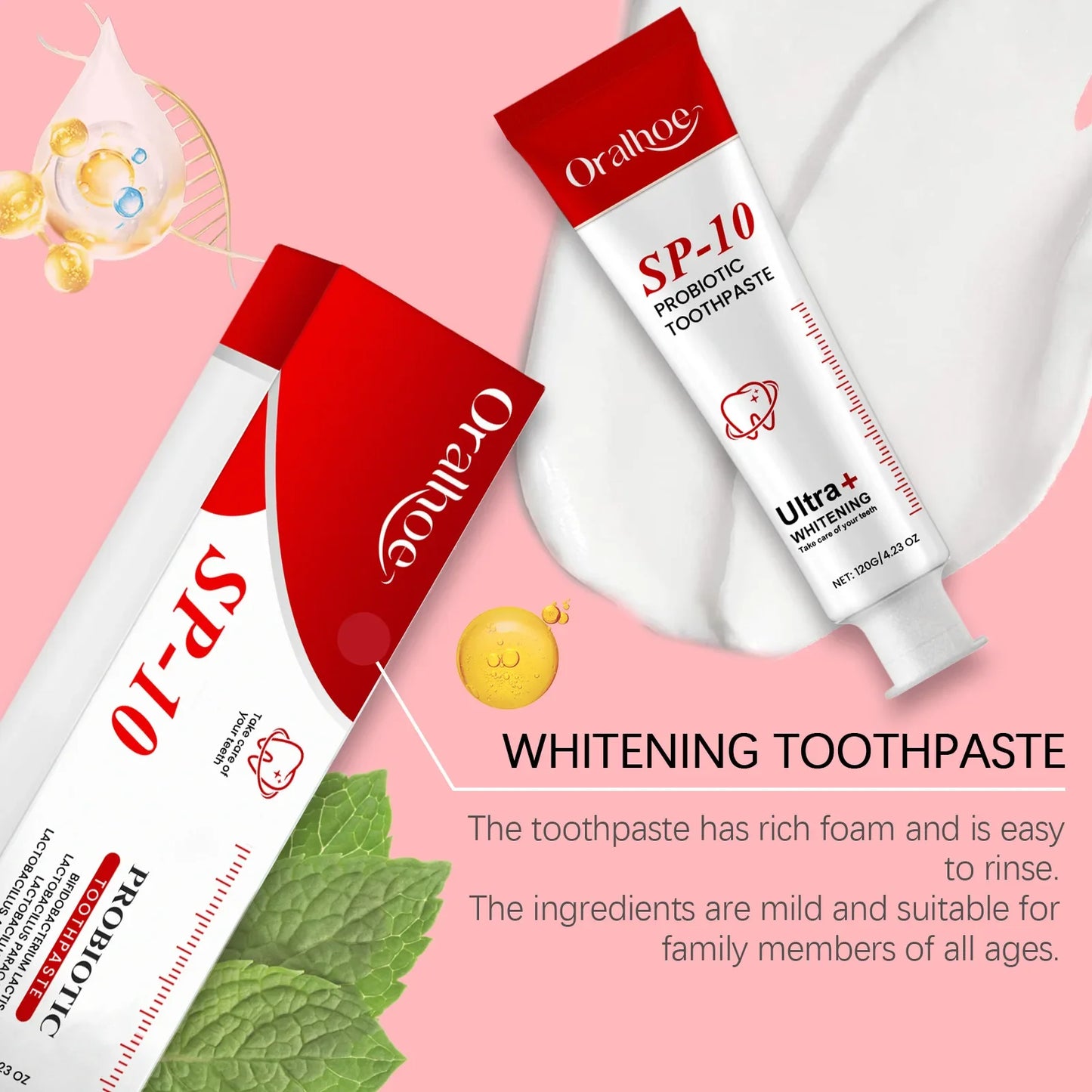 Probiotic Brightening Toothpaste – Fresh Breath & Deep Clean