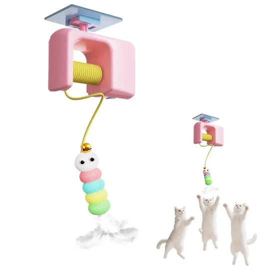Interactive Electric Cat Toy – Caterpillar & Feather Wand Interactive Cat Toy Peaceful Pleasures Health and Wellness