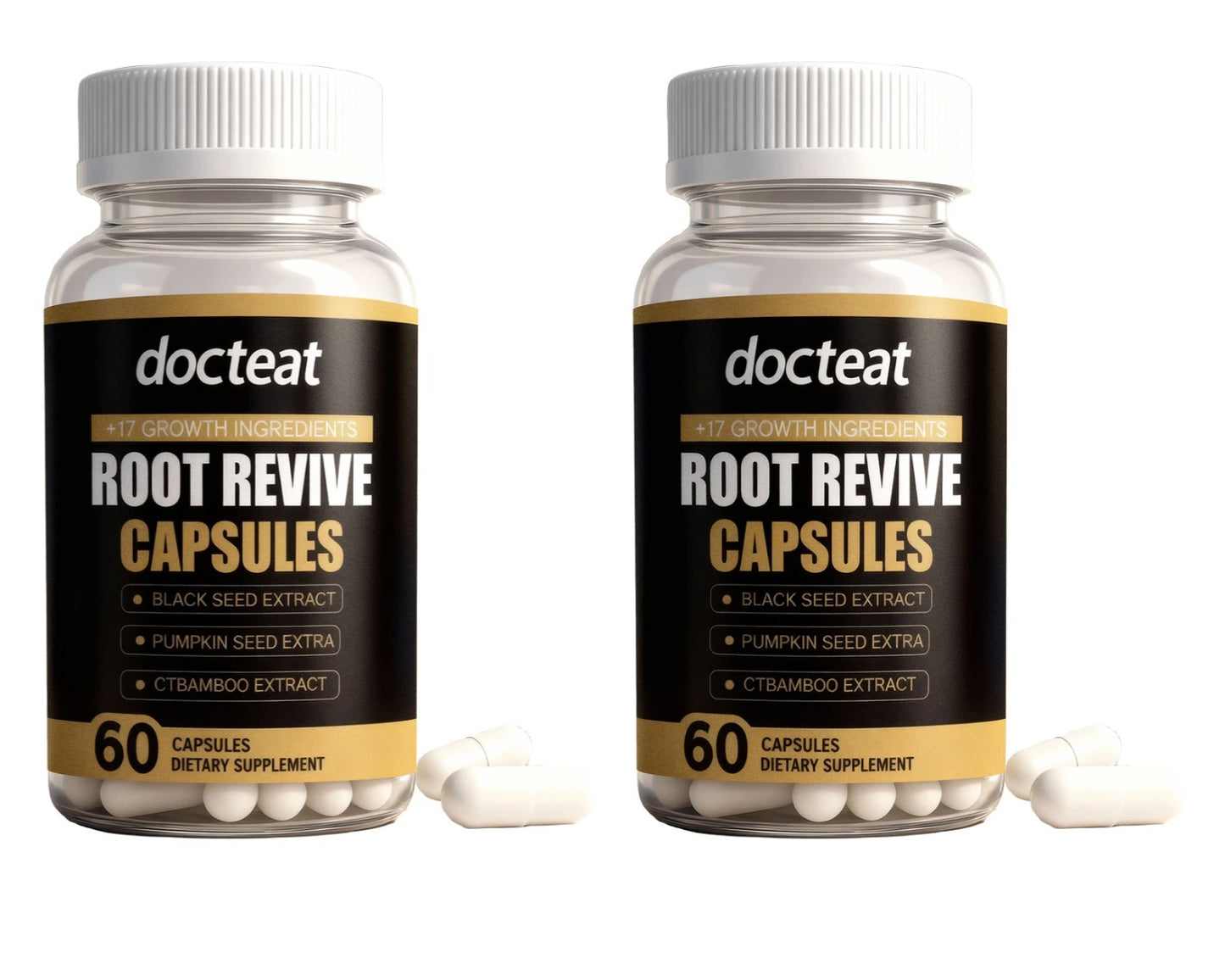Root Revive Hair Capsules | Biotin, Black Seed & Bamboo – 60ct
