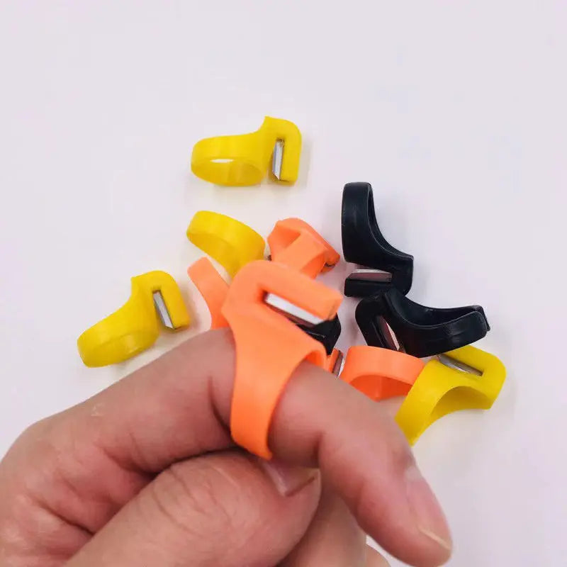 Plastic Thimble Finger Ring Thread Cutter | Sewing Tool