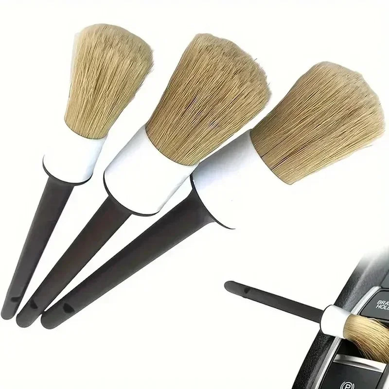 3-Piece Car Detailing Brush Set – Interior & Exterior Cleaning