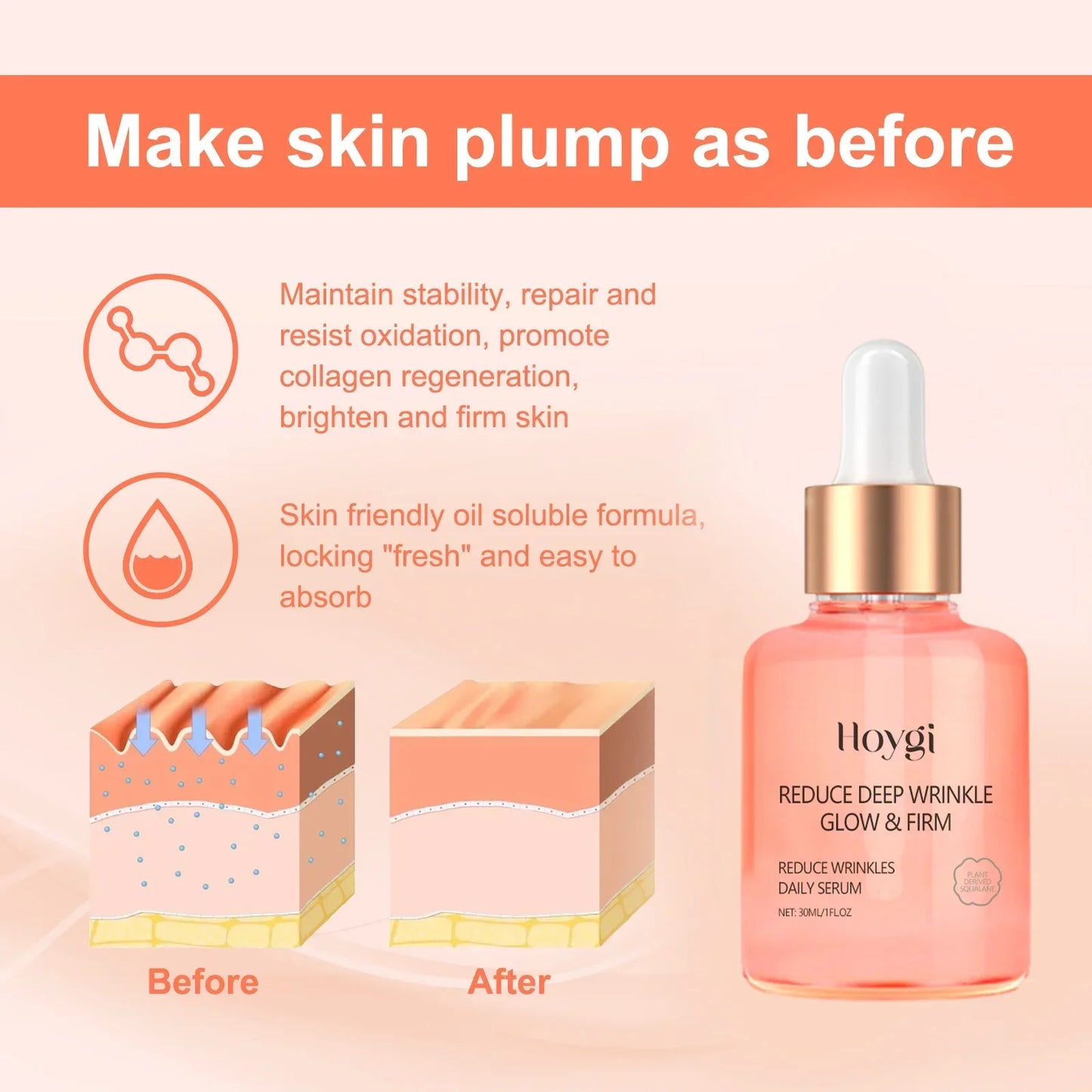 Rose Vitamin C Face Serum – Brighten, Firm & Hydrate 30ml