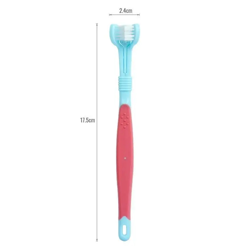 3-Sided Pet Toothbrush | Soft Bristles for Dogs & Cats Pet Toothbrush Peaceful Pleasures Health and Wellness A5
