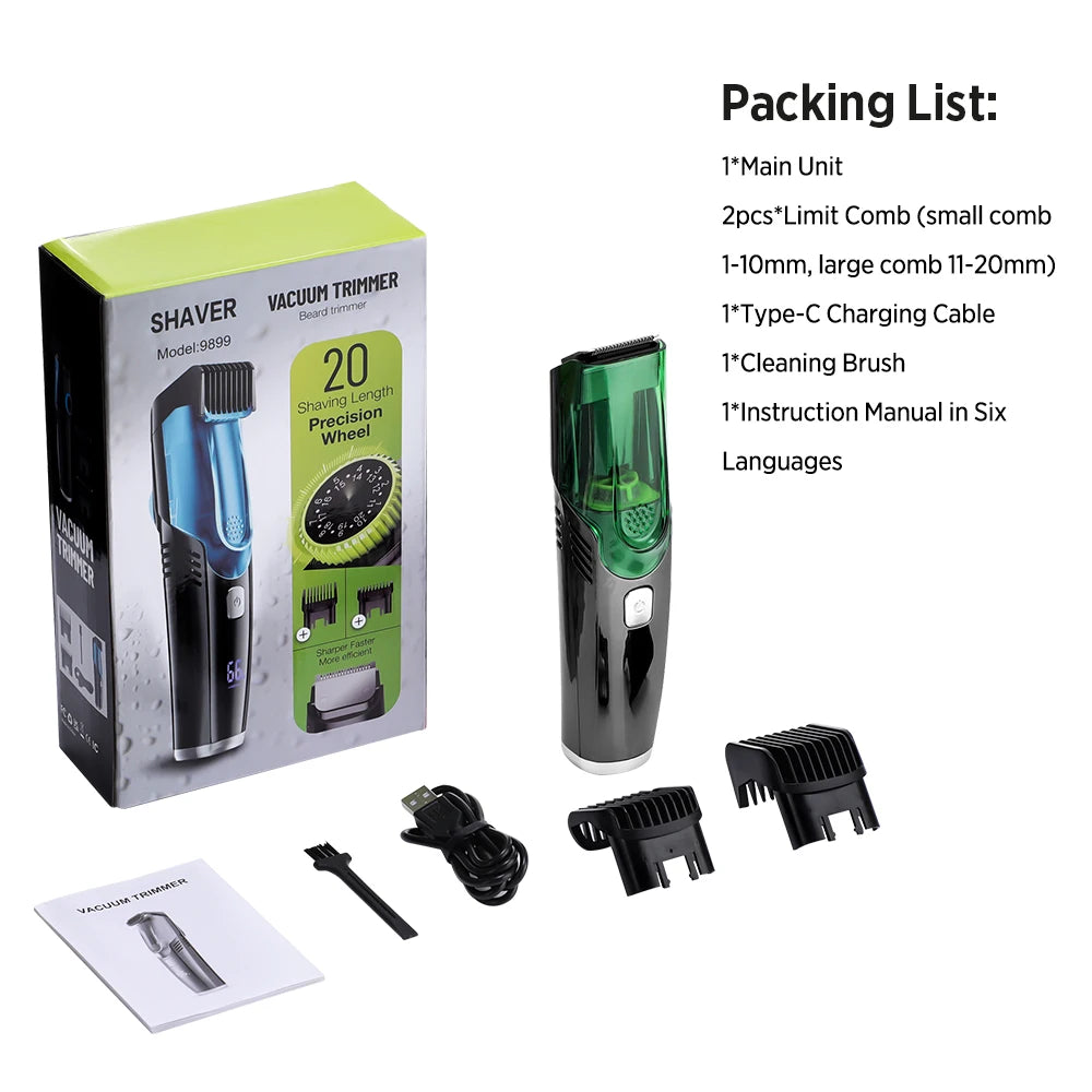 Cordless Hair Clippers for Men Beard Trimming R-Blade Fast Charging Hair Cutting Machine Rechargeable 1-20mm Adjustable Length Peaceful Pleasures Health and Wellness as picture show