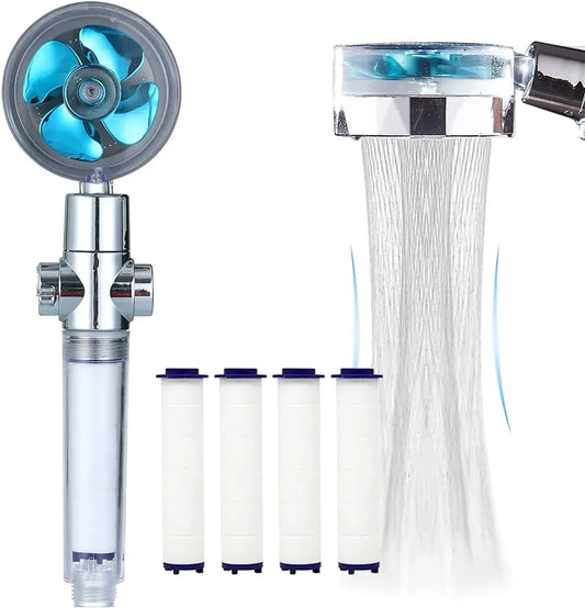 Turbo High-Pressure Handheld Shower Head with Filter & Stop Button Handheld Shower Head Oasis Select