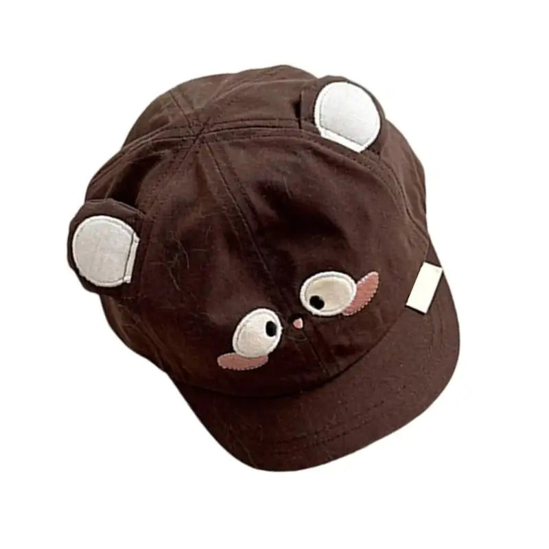 Baby Cotton Sun Hat – Cute Animal Design & Adjustable Strap