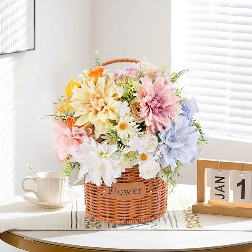 Artificial Silk Rose Flowers – Wedding & Home Décor (1/3 Pcs)