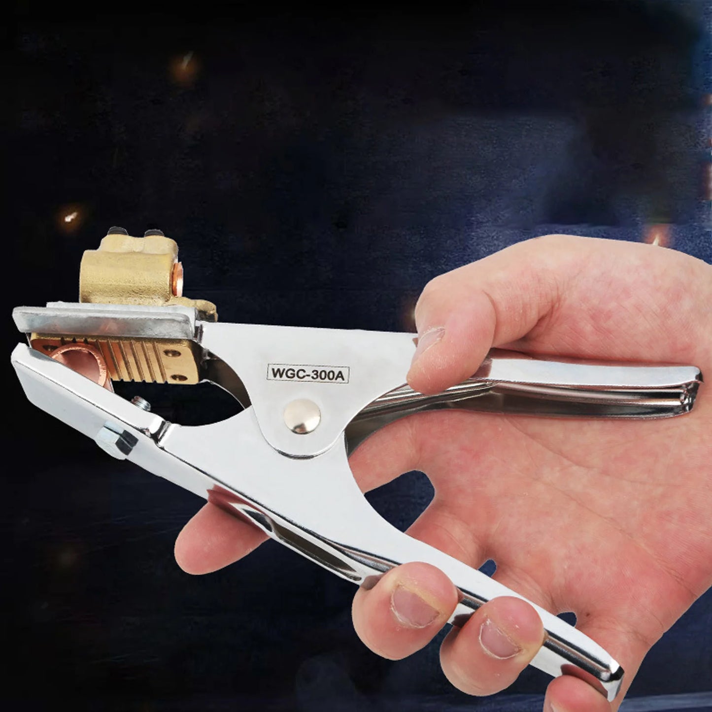 Grounding Work Clamp 300A Welder Welding Earth Iron Plated Chrome