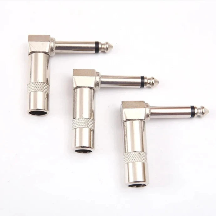 1 4 Ts Right Angle Stereo Mono Phone Plug Jack Elbow Spring Effects