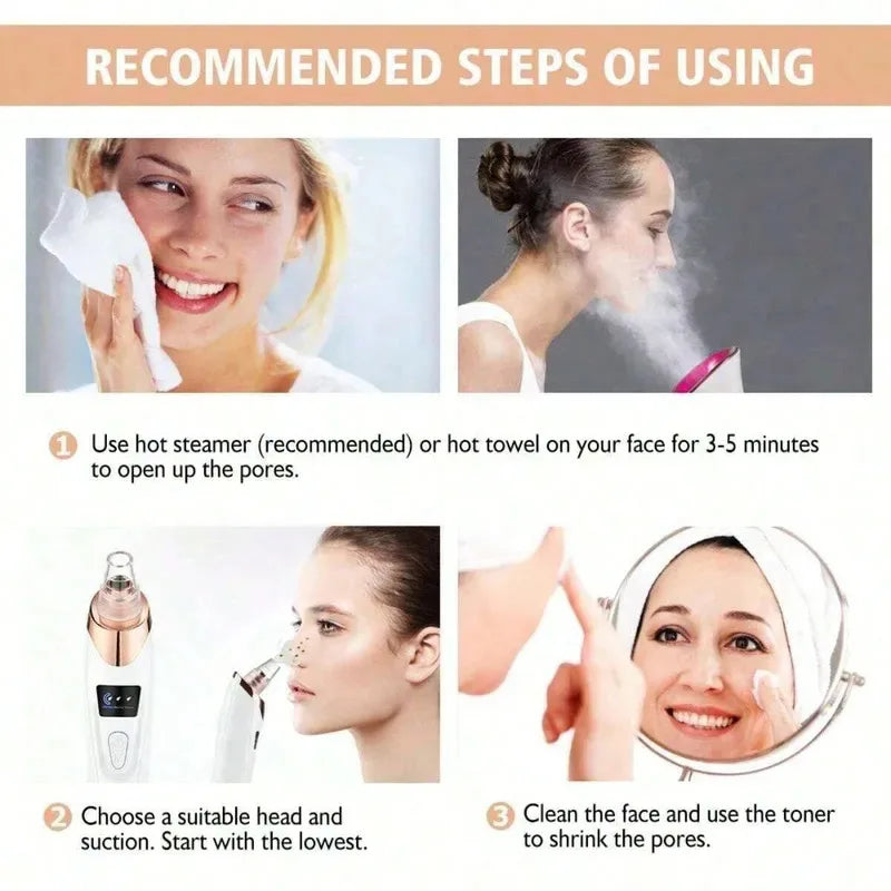 Electric Blackhead Remover Vacuum | 5-Level Pore Cleanser
