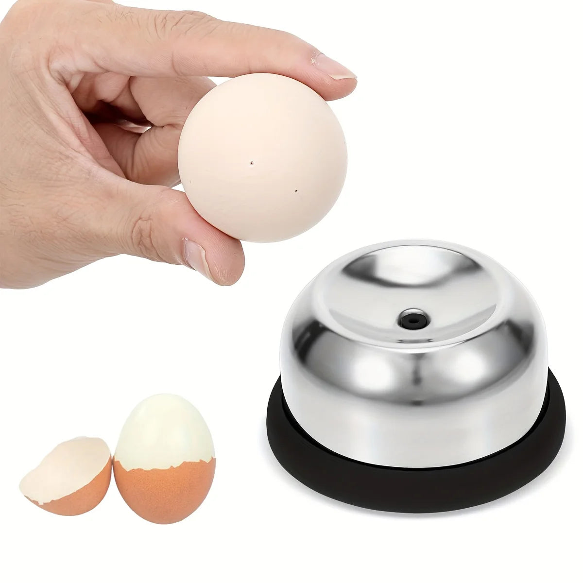 Egg Piercer with Sturdy Base, Stainless Steel Needle Egg Hole Puncher Eggs Poacher Endurance Hole Seperater Bakery Kitchen Tool Peaceful Pleasures Health and Wellness