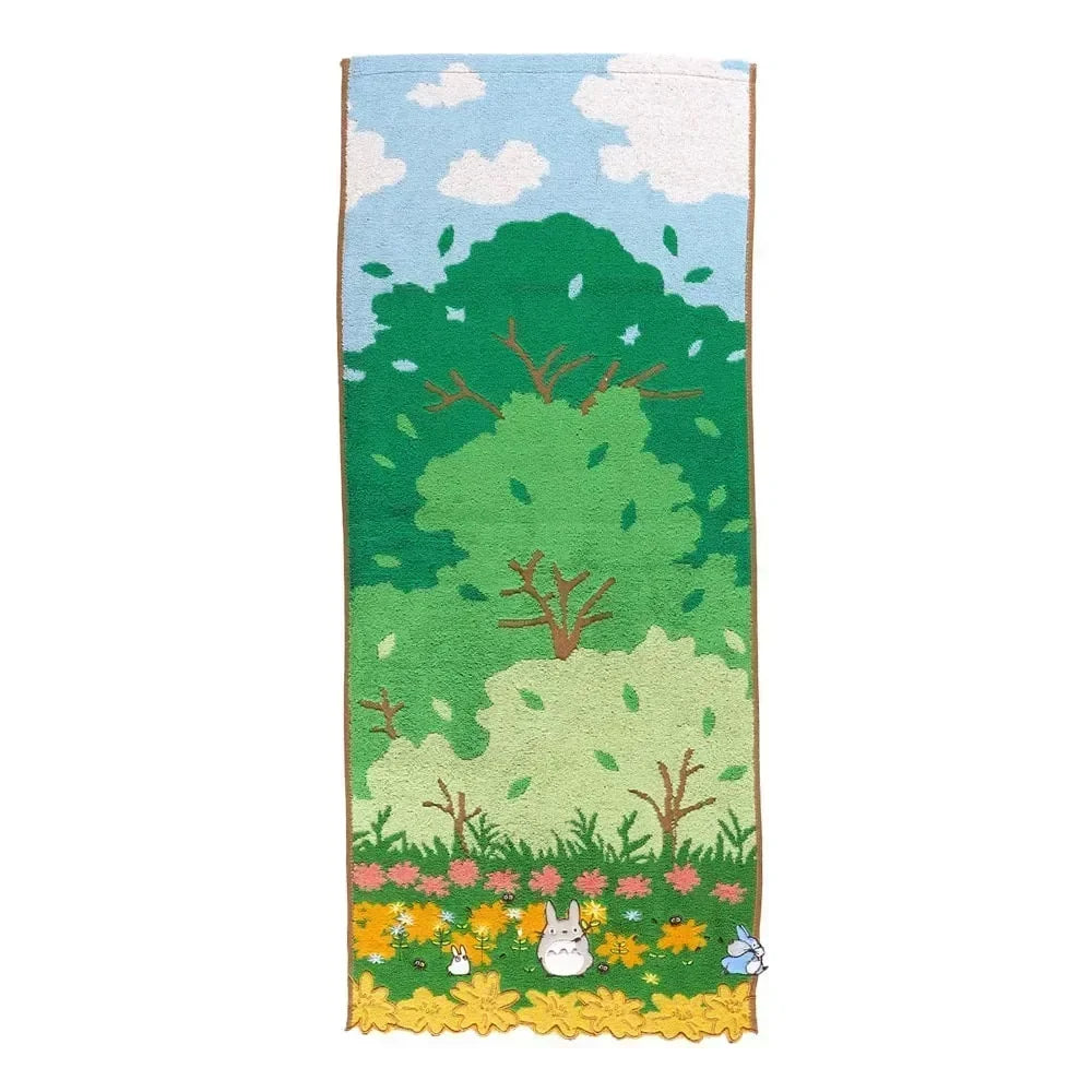 100% Cotton Embroidered Cartoon Towels for Kids & Adults Embroidered Cotton Towel Peaceful Pleasures Health and Wellness Face Towel 35x80cm