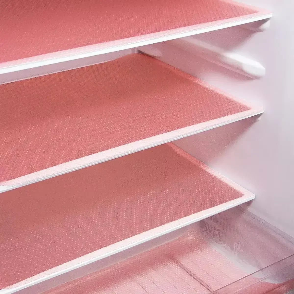 4-Pack EVA Fridge Liner Mats – Washable, Non-Slip, BPA-Free