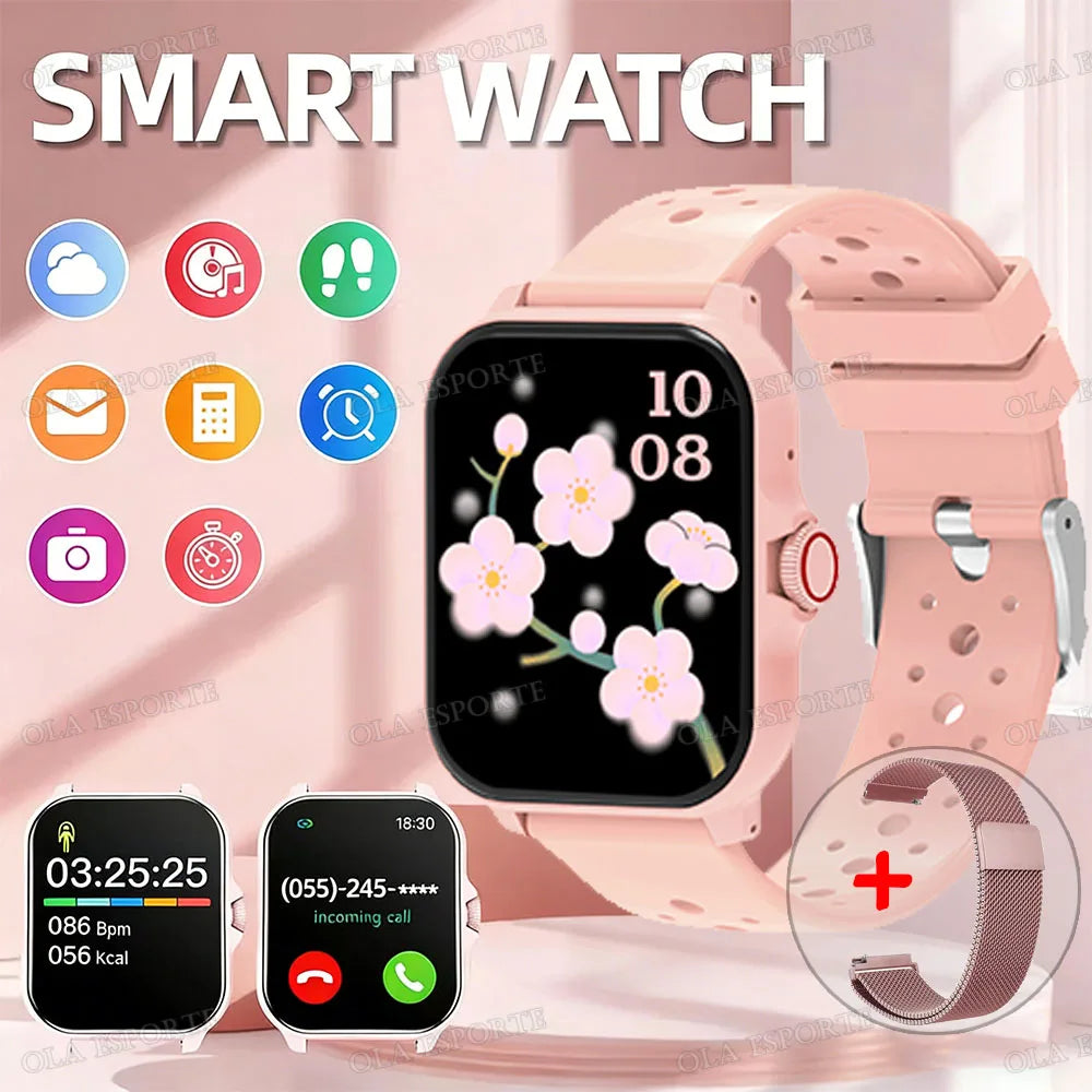 2026 NEW Smartwatch 1.83"HD Screen With Bluetooth Call Multi-Sports Modes IP68Waterproof Watch for Women Men Gift Choice Best Peaceful Pleasures Health and Wellness Pk20Milan